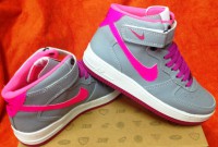 Nike Air Force Cinza/Rosa ( High )