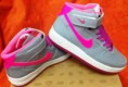 Nike Air Force Cinza/Rosa ( High )