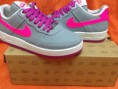 Nike Air Force Cinza/Rosa ( Low )